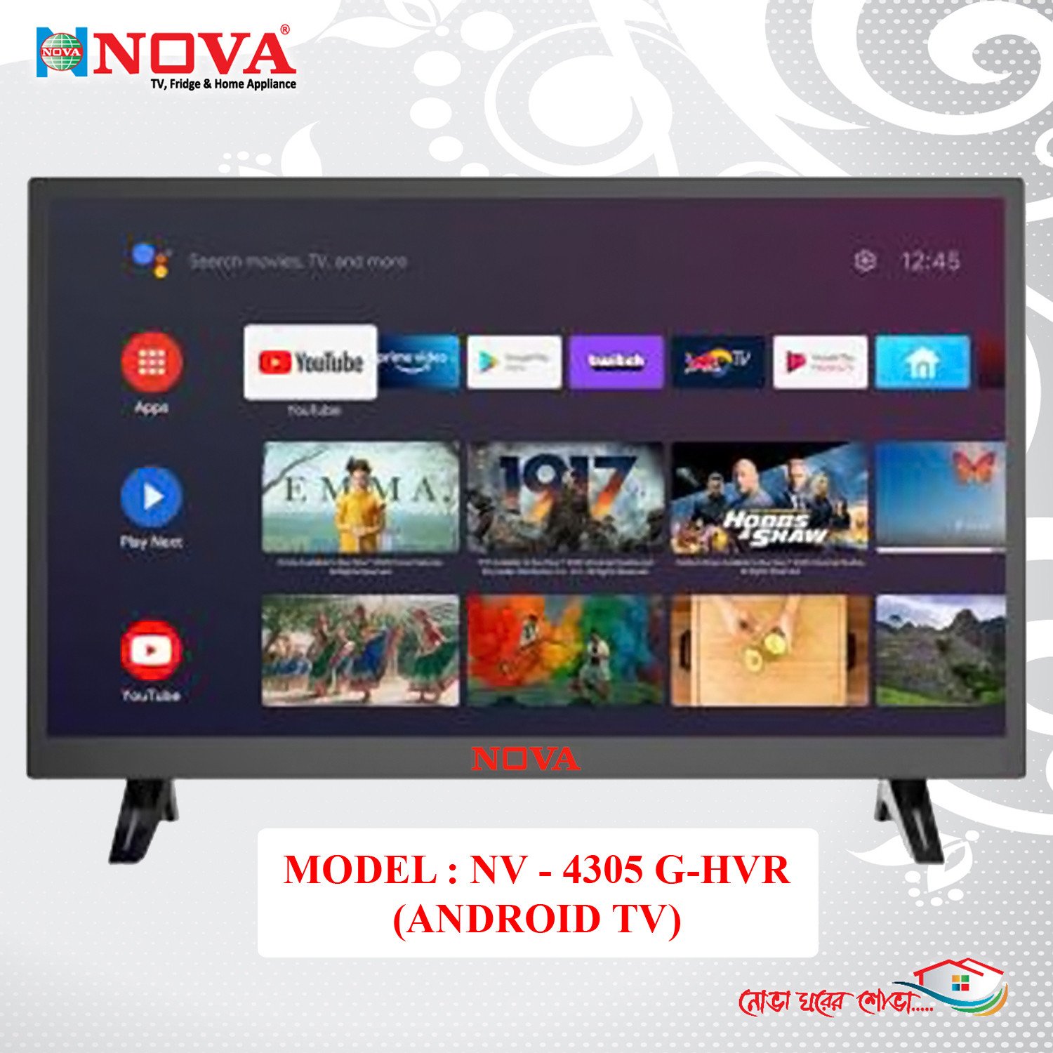 NOVA Double 4K Android TV 43"