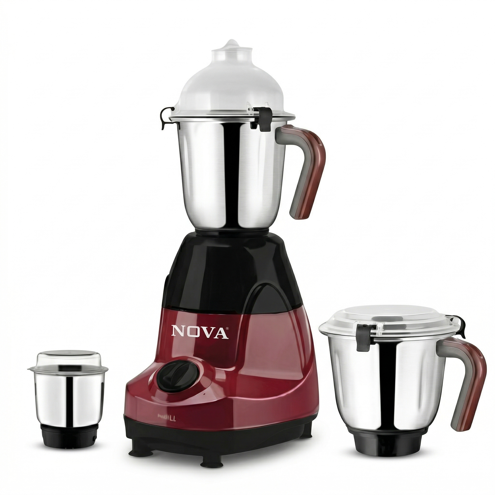 NOVA Mixer Grinder NV-172 – 1050W 3-in-1 Heavy Duty Red Blender