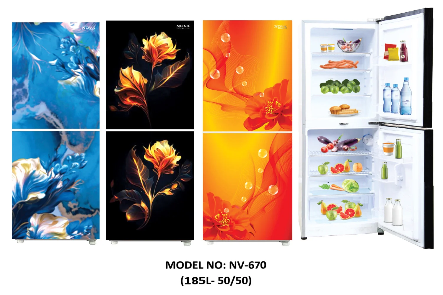 NOVA Refrigerator  Model : NV - 670