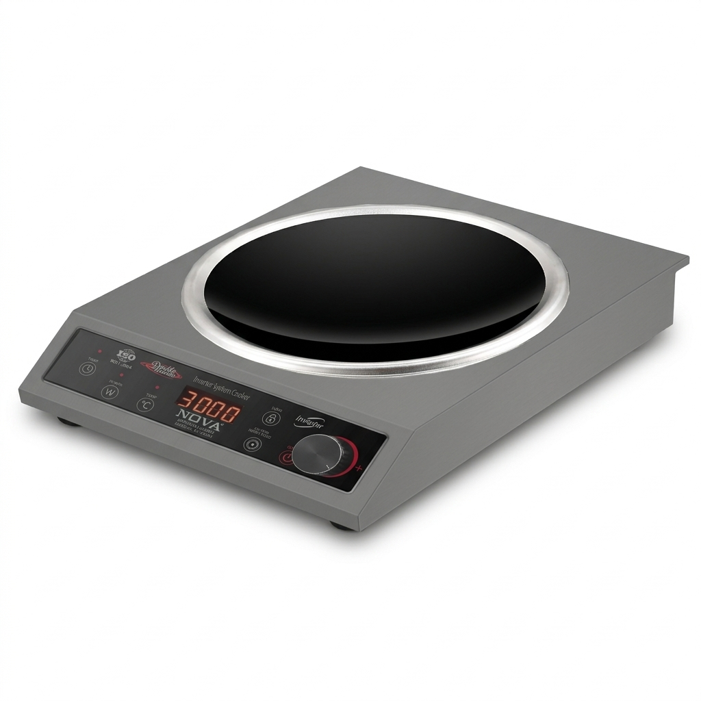 NOVA Infrared Cooker | NV-1230-SS | 3000W Double Heater |  Inverter Friendly | Touch & Knob Control