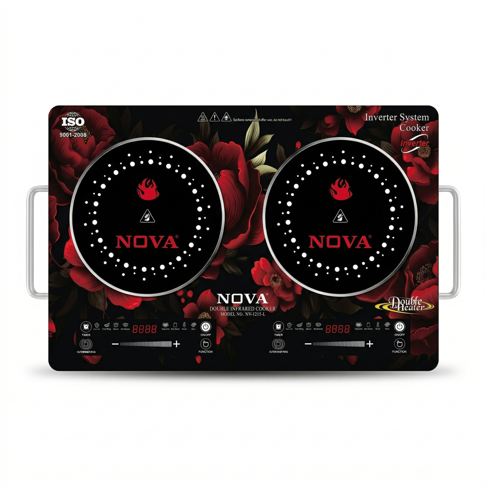 NOVA Double Infrared Cooker | NV-1218 | 4400W Dual Heater | Inverter System| Touch Control