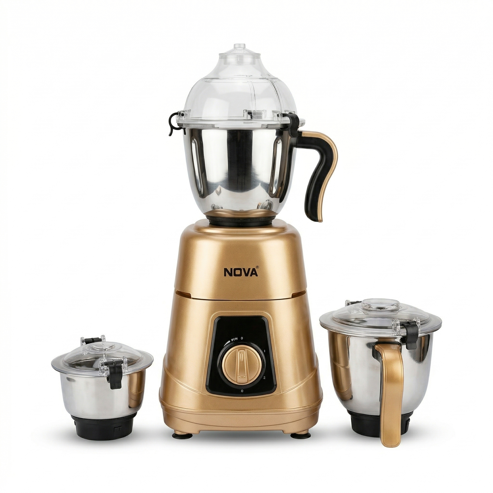 NOVA Mixer Grinder NV-169-RV  ।। 1350W 3-in-1 Premium Gold Heavy Duty Blender